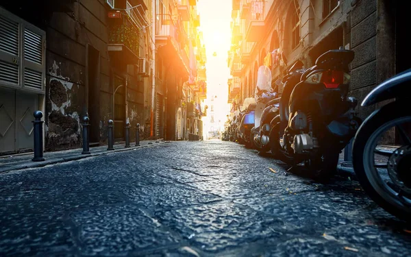Typická Ulice Domy Itálii — Stock fotografie