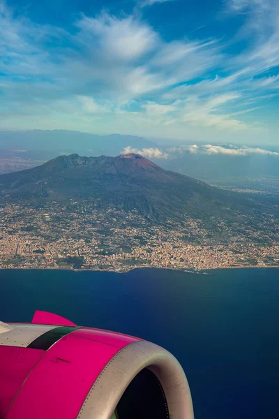 Italian Vesuvius Volcano Air — Stockfoto