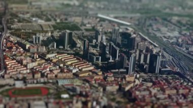 Napoli 'nin Napoli' deki Centro direzionale di Napoli iş bölgesi, İtalya.