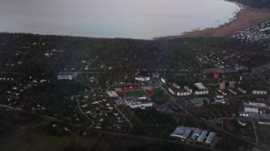 Estonya, Tallinn 'deki Kakumae bölgesinin hava görüntüsü.