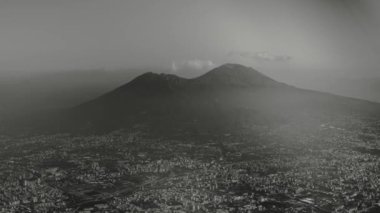 Italian Vesuvius volcano from the air.