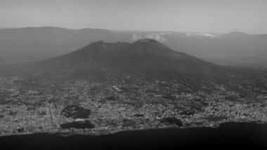 Italian Vesuvius volcano from the air.