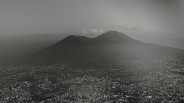 Italian Vesuvius Volcano Air — Vídeos de Stock