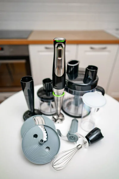 Mélangeur Cuisine Avec Accessoires Robot Culinaire — Photo