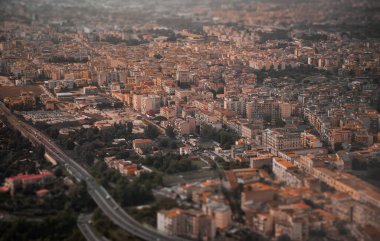 Napoli, İtalya 'da güzel eski evler.