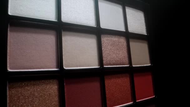 Palette Maquillage Visage Multicolore Close Convient Pour Publicité — Video