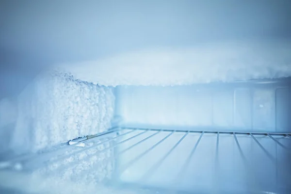 Offene Gefriertruhe Kühlschrank Leeren — Stockfoto