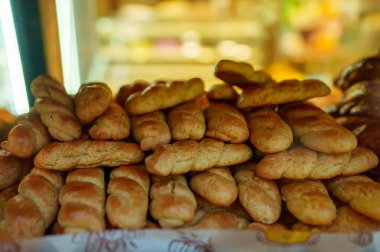 Geleneksel Yunan tatlıları Koulourakia veya Koulouria.