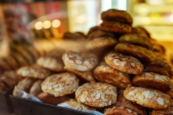 Традиційне Грецьке Печиво Макаруни Білим Шоколадом — стокове фото