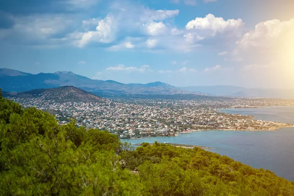 Ege Denizi 'nin Petalia Körfezi' ndeki Yunanistan 'ın Artemis kenti.