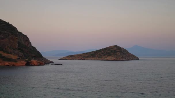 Pequena Ilha Mar Mediterrâneo — Vídeo de Stock