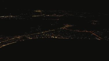 Yunanistan 'ın Artemis kentinin gece hava görüntüsü.