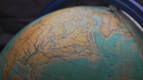 Kuzey Amerika Rusça Isimleri Olan Eski Dünya — Stok video