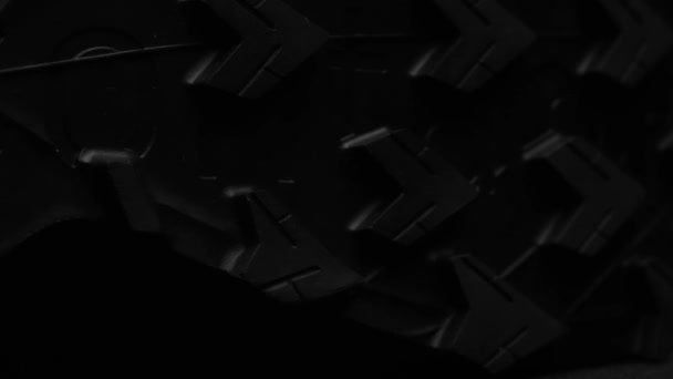 ブラックランニングスニーカーのゴムアウトソール — ストック動画