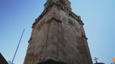 Lindos, Rodos, Yunanistan 'daki Kutsal Bakire Kilisesi.