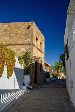 Avrupa 'nın Akdeniz bölgesinde tipik sokak mimarisi.