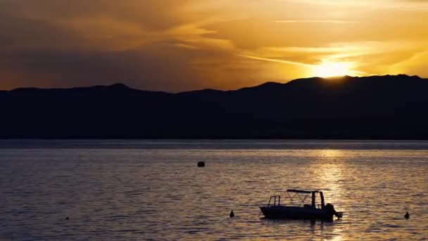 Sonnenuntergang Der Bucht Von Pefki Auf Rhodos — Stockvideo