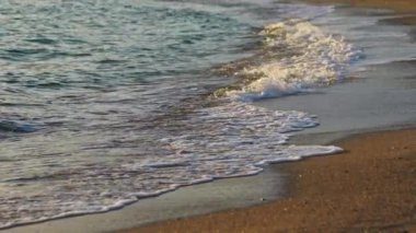 Tropic sea waves on the beach.
