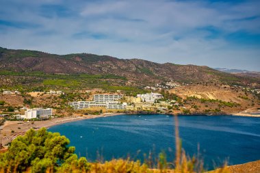 Yunanistan 'ın Rodos Adası' ndaki Vlycha plajı.