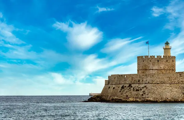 Stock image Fort of St. Nicholas in the city of Rhodes on the island of Rhodes.