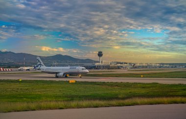 Atina, Yunanistan - 21.10.2023: Atina Uluslararası Havaalanı