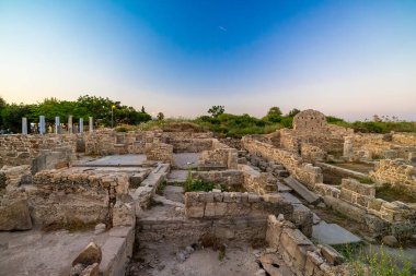 Eski şehrin kalıntıları, Side. Antik Evlerin kalıntıları.