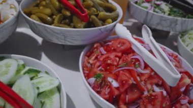 Meyve tabakları. Her şeyi kapsayan gıda konsepti.