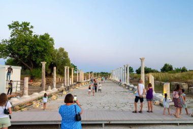 Taraf, Türkiye - 08.06.2024: Eski kentin kalıntıları. Editör kullanımı.