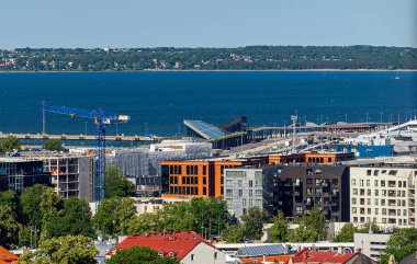Tallinn Limanı ve Porto Franco bölgesi manzarası.