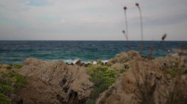 Fransız Rivierası 'ndaki Akdeniz.