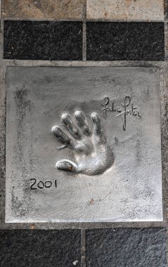 Cannes, Fransa - 22.09.2024: Jodie Foster 'ın el izi.