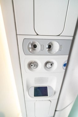 Uçağın iç kısmı. Klima.