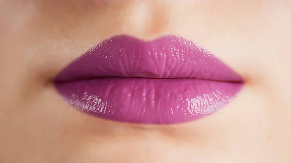 女性の唇が閉じてスタジオライト3Dレンダリング — ストック写真