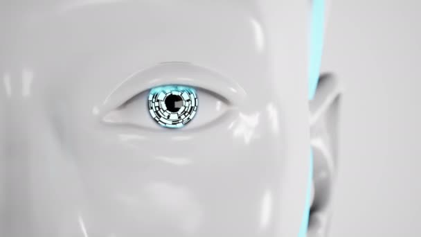 휴머노이드 로봇의 닫습니다 미래에 애니메이션 — 비디오