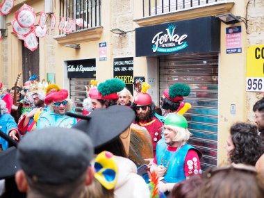 carnival music groups in cadiz, andalusia, spain, 2023. february, 2023, sunday 19
