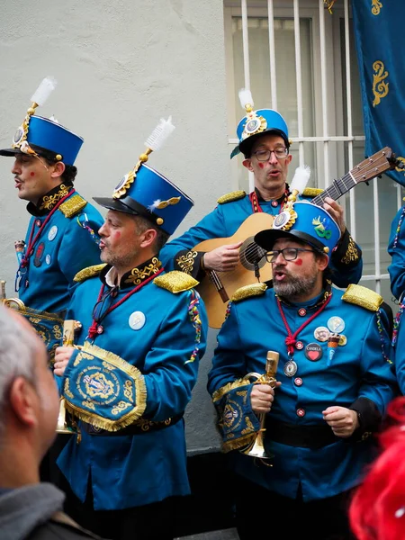 carnival music groups in cadiz, andalusia, spain, 2023. february, 2023, sunday 19