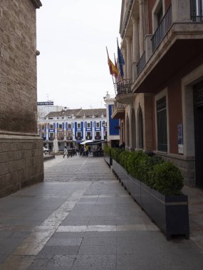 Valdepeas 'ta bir bahar günü, Castilla la la mancha' da bir şarap beşiği, İspanya