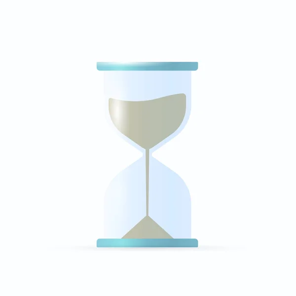 Hourglass Sandtime Vector Icon Vector Illustration — Stock Vector