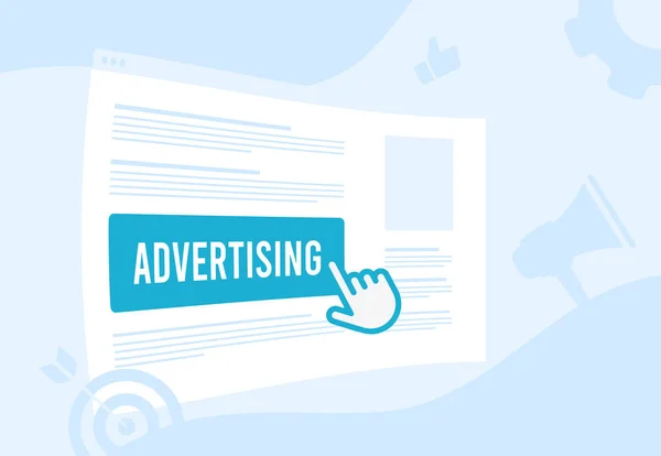 Στοχοθετημένη Διαφήμιση Και Pay Click Αποτελεσματικότητα Programmatic Έννοια Διαφήμισης Δρομέας — Διανυσματικό Αρχείο