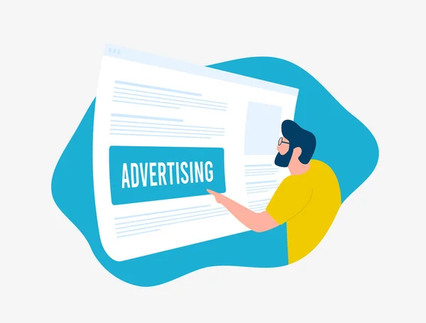 Program Yerel Reklamlarla Çevrimiçi Reklam Stratejisini Optimize Sürücü Medya Afişleri — Stok Vektör