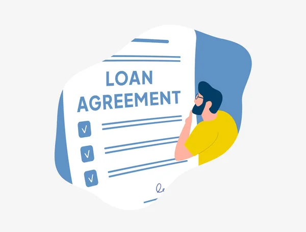 Seize Financial Opportunities Loan Agreements Borrow Mortgage Personal Loans Satisfy — Stock Vector
