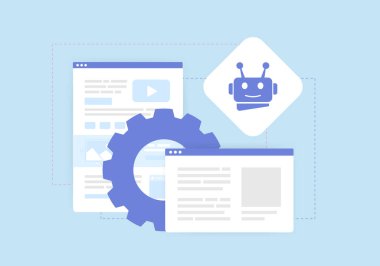 AI Website Builder and No-Code Web Design generator. Create seo content and website landing pages with artificial intelligent. Develop websites with AI Code Generation. clipart