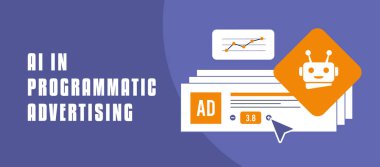 AI in programmatic advertising optimizes ad placement, enhances native ads and improves campaign performance with AI-powered tools, boosting reach, engagement and ad relevance. clipart