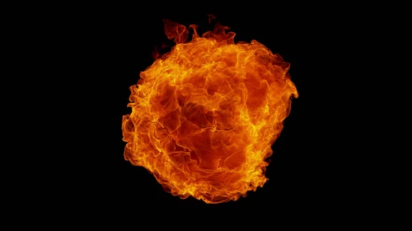 Wybuch Ognia Czarnym Tle Abstrakcyjne Ogniste Tło — Zdjęcie stockowe