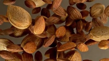 Bademleri havada döndürmek için süper yavaş çekim. Yüksek hızlı sinema kamerasında çekildi, 1000fps, yüksek hızlı sinüs robotuna yerleştirildi. Hız rampası etkisi.