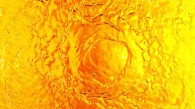 Viski, konyak ya da romun makroda sallanması çok yavaş bir hareket. Yüksek hızlı sinema kamerası, 1000 fps..