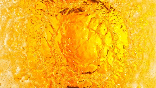 Деталь Поверхности Пивных Напитков Абстрактный Свежий Напиток Фон Пеной — стоковое фото