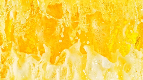 Detail Van Het Bierdrankoppervlak Abstracte Frisdrankachtergrond Met Schuim — Stockfoto