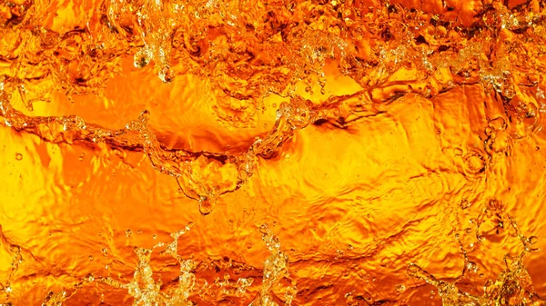 Liquid Golden Splash Texture Abstract Beverages Background Whisky Rum Cognac — Fotografia de Stock