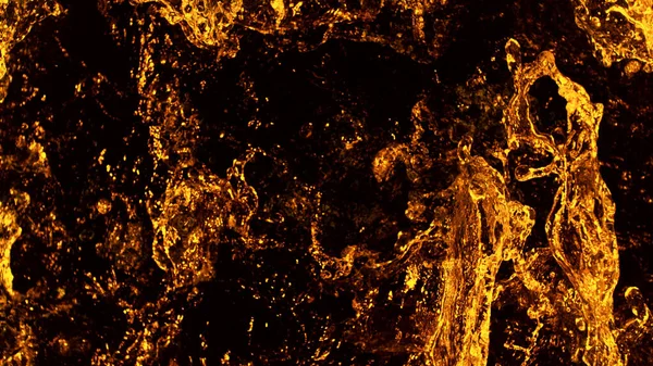 Liquid Golden Splash Texture Abstract Beverages Background Whisky Rum Cognac — Stock Photo, Image